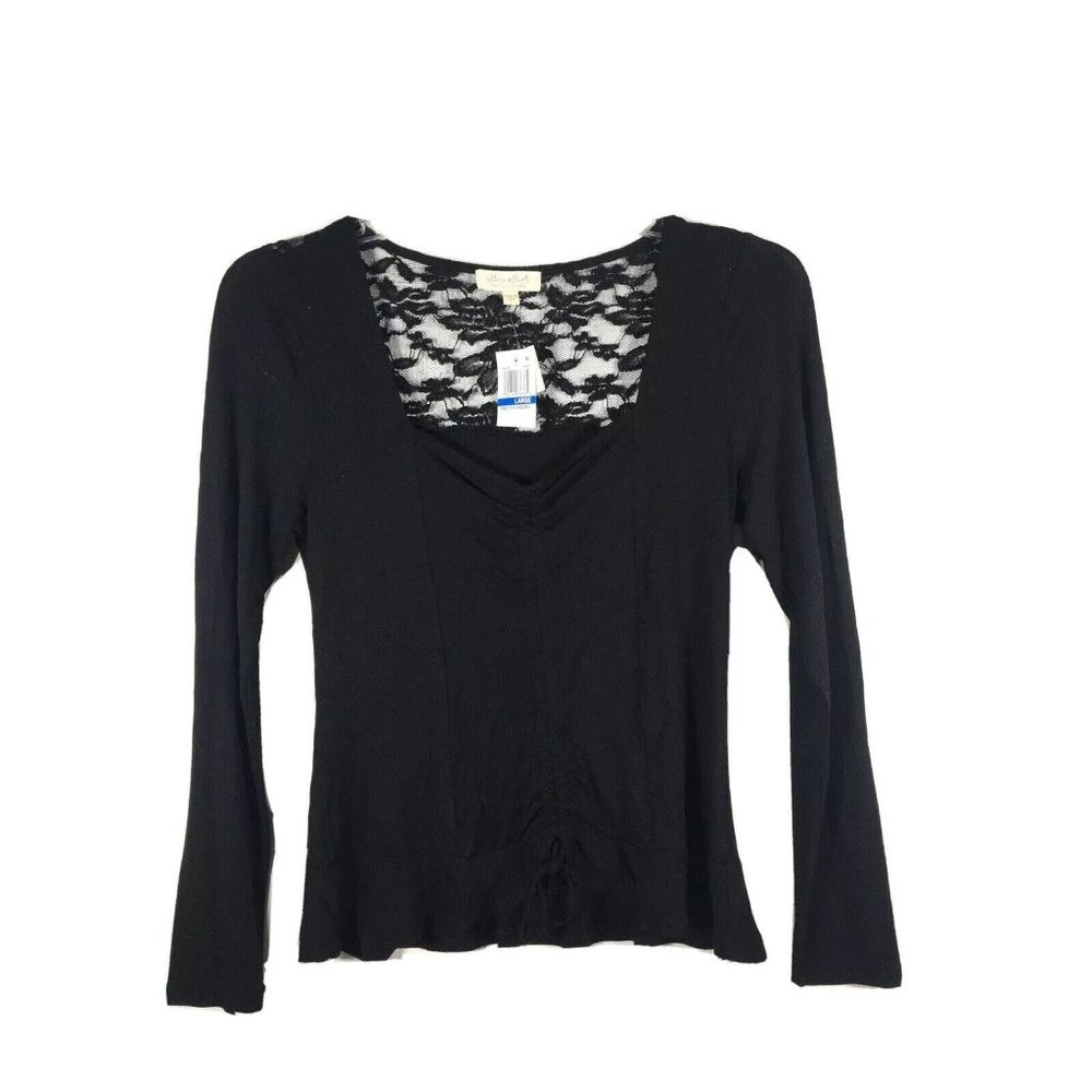 Ultra Flirt Ruched Top Lace Large
